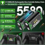 OIVO Xbox Controller Charging Dock with Batteries