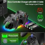OIVO Xbox Controller Charging Dock with Batteries