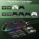 OIVO Xbox Controller Charging Dock with Batteries