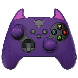 PlayVital Cute Demon Silicone Xbox Controller Skin - Purple