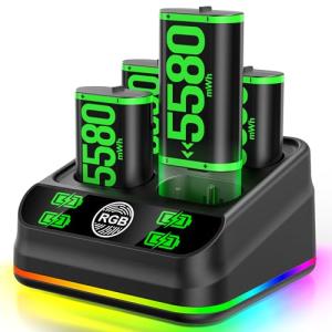 4-Pack Rechargeable Xbox Controller Batteries with Charger