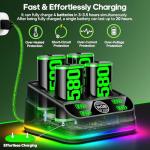 4-Pack Rechargeable Xbox Controller Batteries with Charger