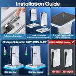 PS5 Cooling Stand & Controller Charger with Organizer
