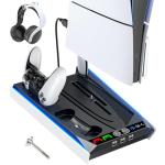 PS5 Cooling Stand & Controller Charger with Organizer
