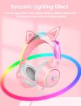 ONITOON Cat Ear Gaming Headset with RGB Lights