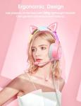 ONITOON Cat Ear Gaming Headset with RGB Lights