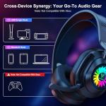 Vakedy HW10 Wireless Gaming Headset with RGB