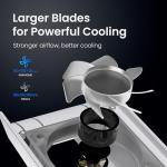 KIWIHOME PS5 Horizontal Cooling Fan with LED