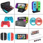 Nintendo Switch Accessories Bundle with Carrying Case