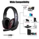TSV Stereo Gaming Headset with Noise Canceling Microphone