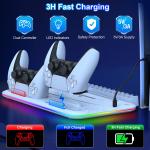 PS5 DualSense Controller Charging Station with Cooling Fan