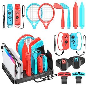 Nintendo Switch Sports Accessory Bundle with Organizer