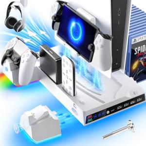 PS5 Stand and Cooling Station with Controller Charger
