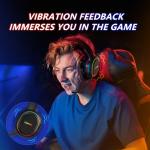 KOFIRE Wireless Gaming Headset with Vibration and Mic
