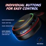 KOFIRE Wireless Gaming Headset with Vibration and Mic