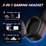 KOFIRE Wireless Gaming Headset with Vibration and Mic