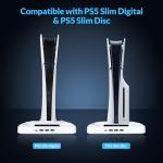 PS5 Slim Cooling Stand with Dual Controller Charger
