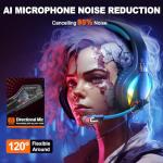 Krysenix PG1 RGB Gaming Headset for Multiple Consoles