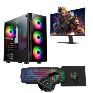 High-Performance Gaming PC Bundle with Monitor