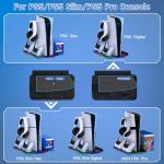 HEYLICOOL PS5 Cooling Stand with RGB Light and Charger