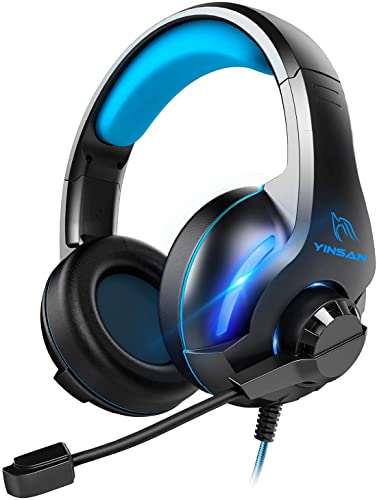 YINSAN Wired Gaming Headset with Microphone & LED Light