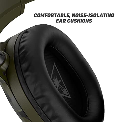 Turtle Beach Recon 70 Multiplatform Gaming Headset for Xbox Series X/ S, Xbox One, PS5, PS4, PlayStation, Nintendo Switch, Mobile,& PC with 3.5mm-Flip-to-Mute Mic, 40mm Speakers-Green Camo