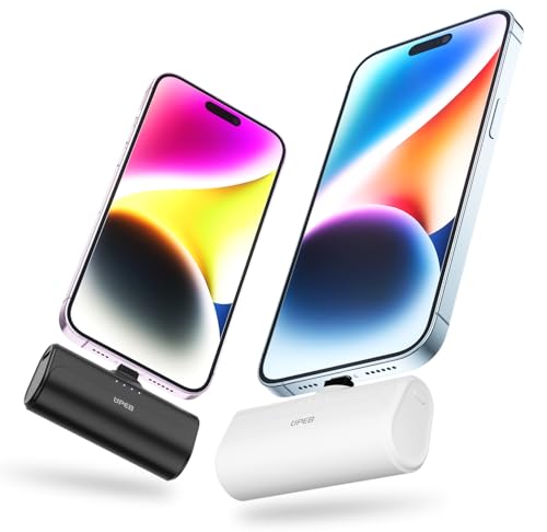 UPEB iPhone Portable Charger 2-Pack Compact 5000mAh Power
