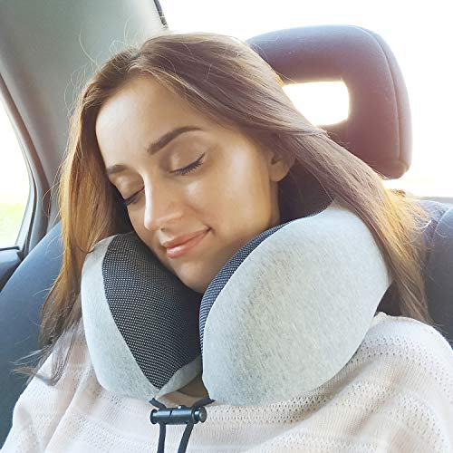 Memory foam travel pillow set with accessories