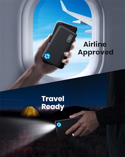 INIU Slimmest 10000mAh Power Bank for Travel Gadgets