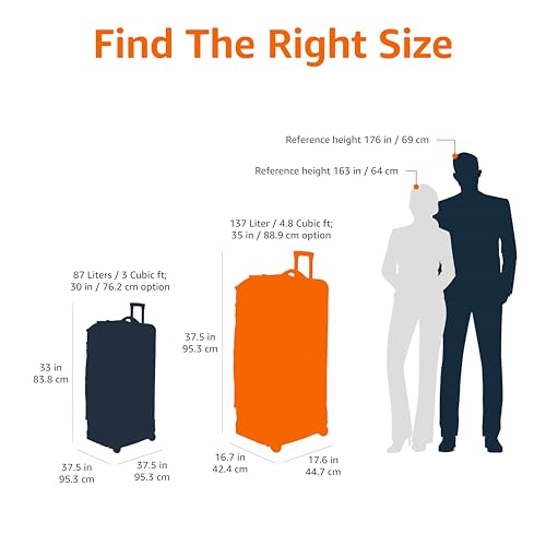 Amazon Basics Ripstop Wheeled Duffel, 35 "