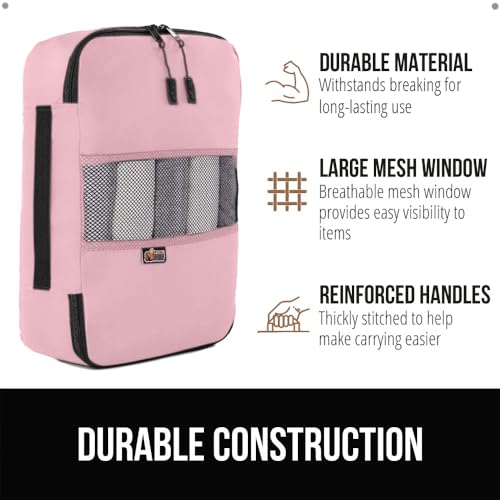 Pink Luggage Organizer Packing Cubes