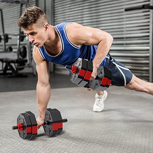 Adjustable Dumbbell Weight Set - 30 lbs Pair