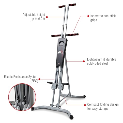 Adjustable Vertical Climber for Full-Body Workout with Free App