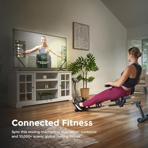 SunnyFIT Smart Adjustable Rowing Machine - Full Body Workout