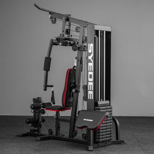 syedee Home Gym Station with 150LB Weight Stack