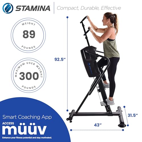 Stamina Cardio Climber with Smart Coaching and LCD Monitor