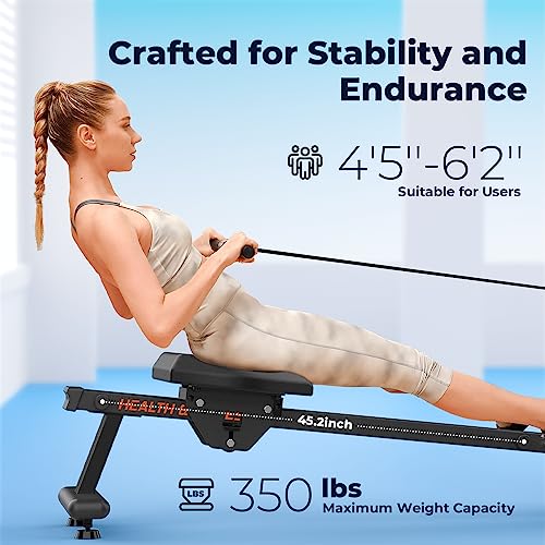 YOSUDA Magnetic Rowing Machine - 350 LB Capacity