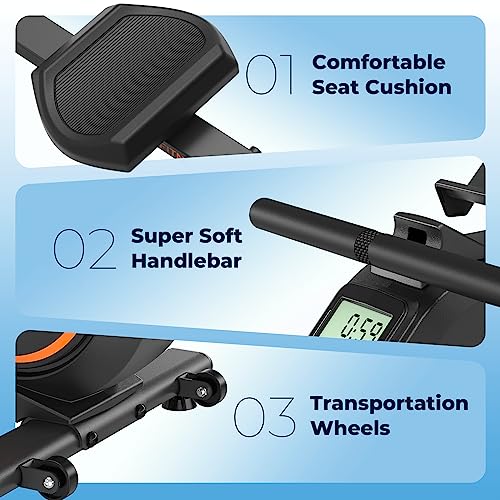 YOSUDA Magnetic Rowing Machine - 350 LB Capacity