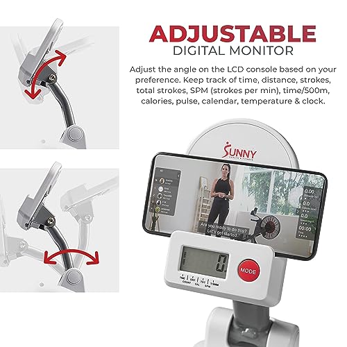 Sunny Health & Fitness Compact Magnetic Rowing Machine