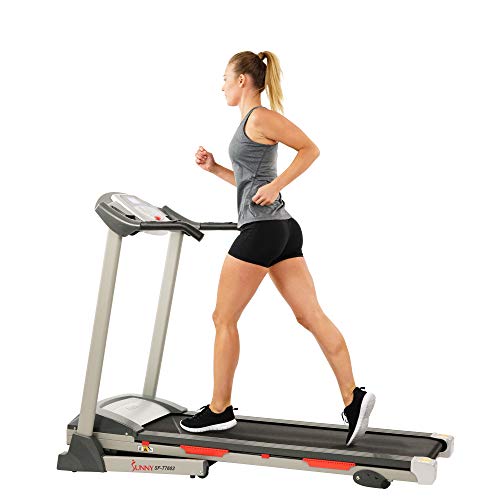 Sunny Health & Fitness Treadmill, Motorized Running Machine