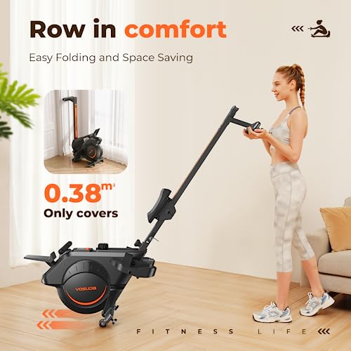 YOSUDA Magnetic Rowing Machine with Tablet Holder
