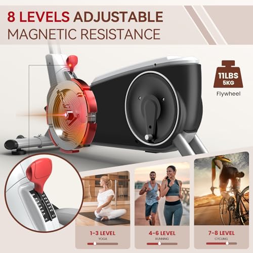 JOROTO Cross Trainer Elliptical Machine with 8 Resistance Levels