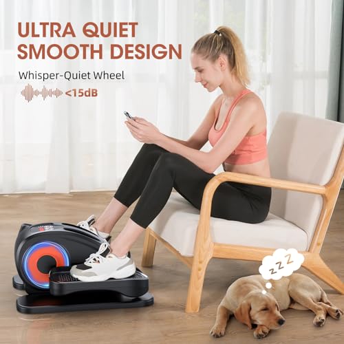Compact Electric Under Desk Elliptical Leg Exerciser