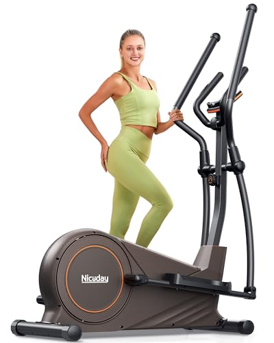Niceday Elliptical Trainer with Hyper-Quiet Magnetic System, 16 Levels