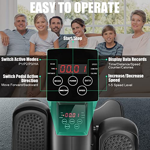 Electric Under Desk Elliptical with Remote and LCD Monitor