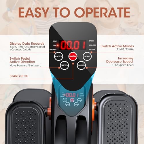 Compact Electric Under Desk Elliptical Leg Exerciser