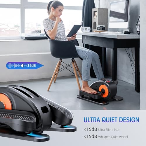 Under Desk Elliptical Machine for Seniors, Quiet & Portable