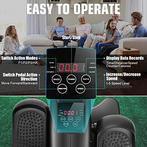 ANCHEER Under Desk Electric Seated Elliptical, LCD Monitor