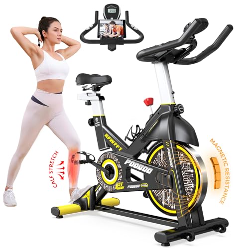 Pooboo Magnetic Resistance Indoor Cycling Bike with Comfortable Seat
