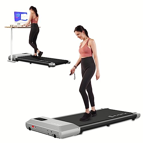 SupeRun 2024 Walking Pad Treadmill, 2-in-1 Portable - 300 lbs